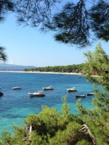 Famous beach in Croatia