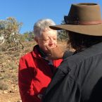 Painting faces in the Flinders Ranges
