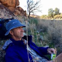 Morning tea break along the Frome River in the Flinders Ranges