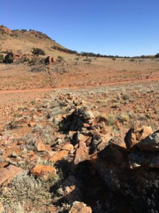Stone wall in Flinders Ranges