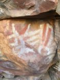 Early stick figures in Malki cave art