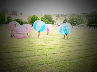 Bubble soccer fun