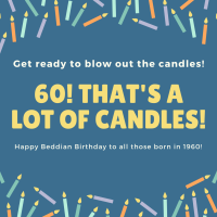 Happy Beddian Birthday to those of us born in 1960!