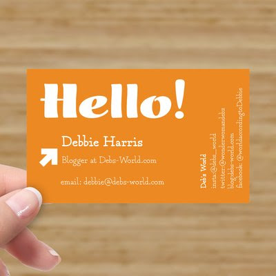 Deb's World business card